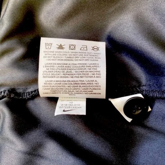 Nike Golf Tour Performance dri-fit lined black stretchy skort. Women's size 10 - Picture 7 of 10